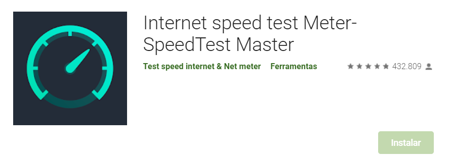 Aplicativo Android De Ver A Velocidade Da Internet Fonte: Google Play