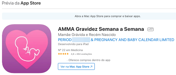 Aplicativo Para Saber Quantas Semanas De Gravidez Pelo iPhone Fonte: App Store