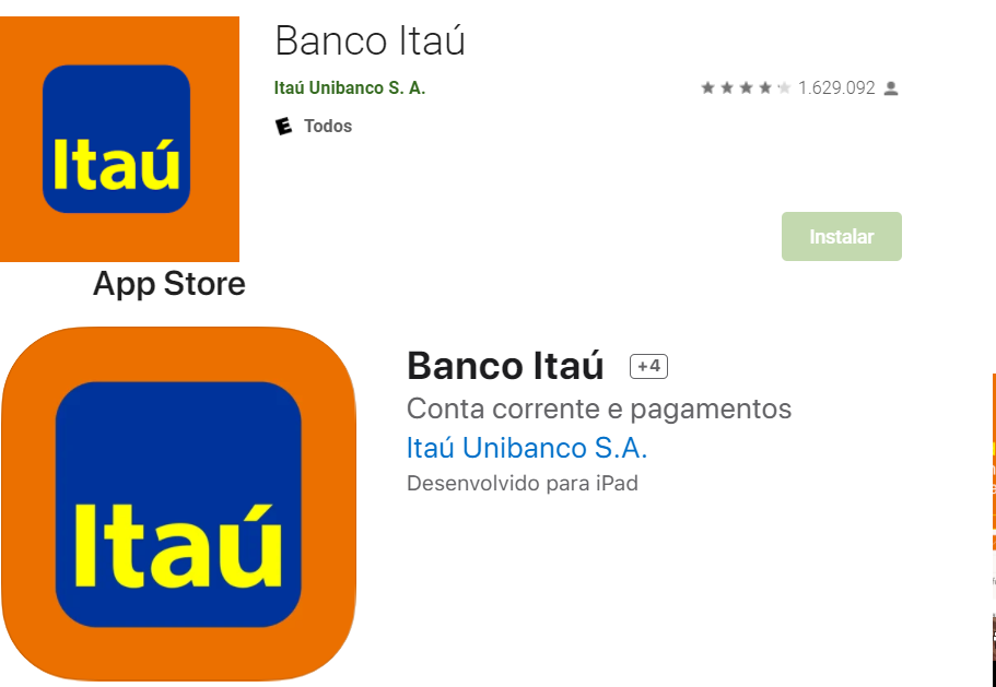 Como Ver O Holerite Pelo App Itaú Fonte: App Store