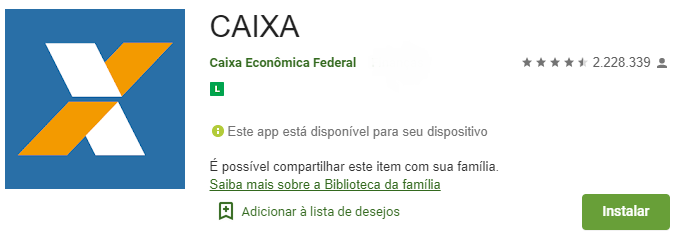 Fonte: Google Play Store