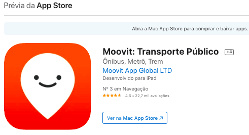 Aplicativo Para iPhone Para Ver Onde O Ônibus Está Fonte: App Store