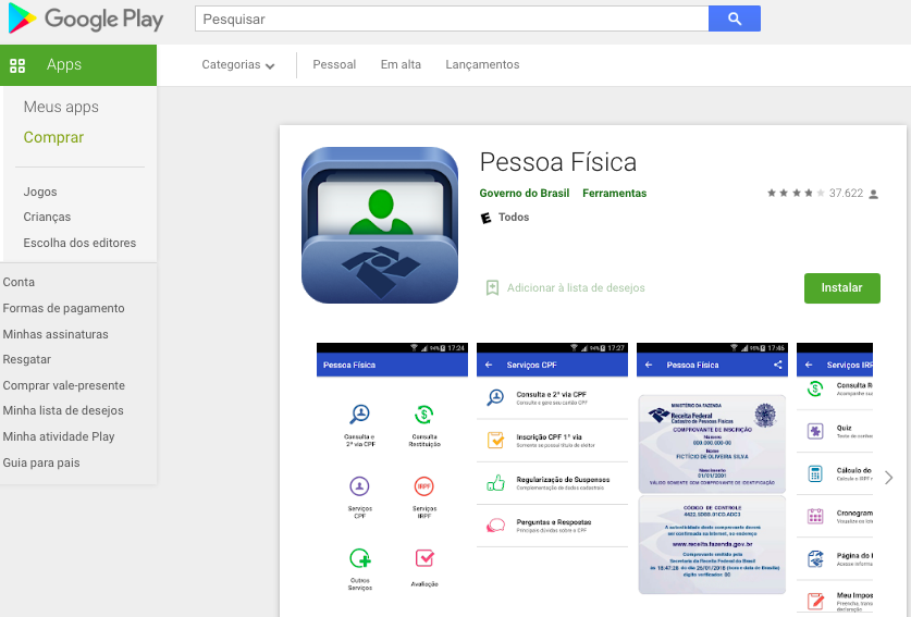 Aplicativo Para Android Para Saber O Score Aplicativo Para Android Para Saber O Score Fonte: Google Play